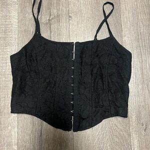 Black Lace Women's Top